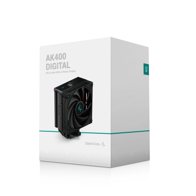 DeepCool AK400 DIGITAL Procesador Refrigerador de aire 12 cm Negro 1 pieza(s)