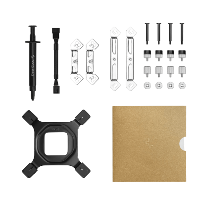 DeepCool AN600 Procesador Refrigerador de aire 12 cm Aluminio, Negro 1 pieza(s)