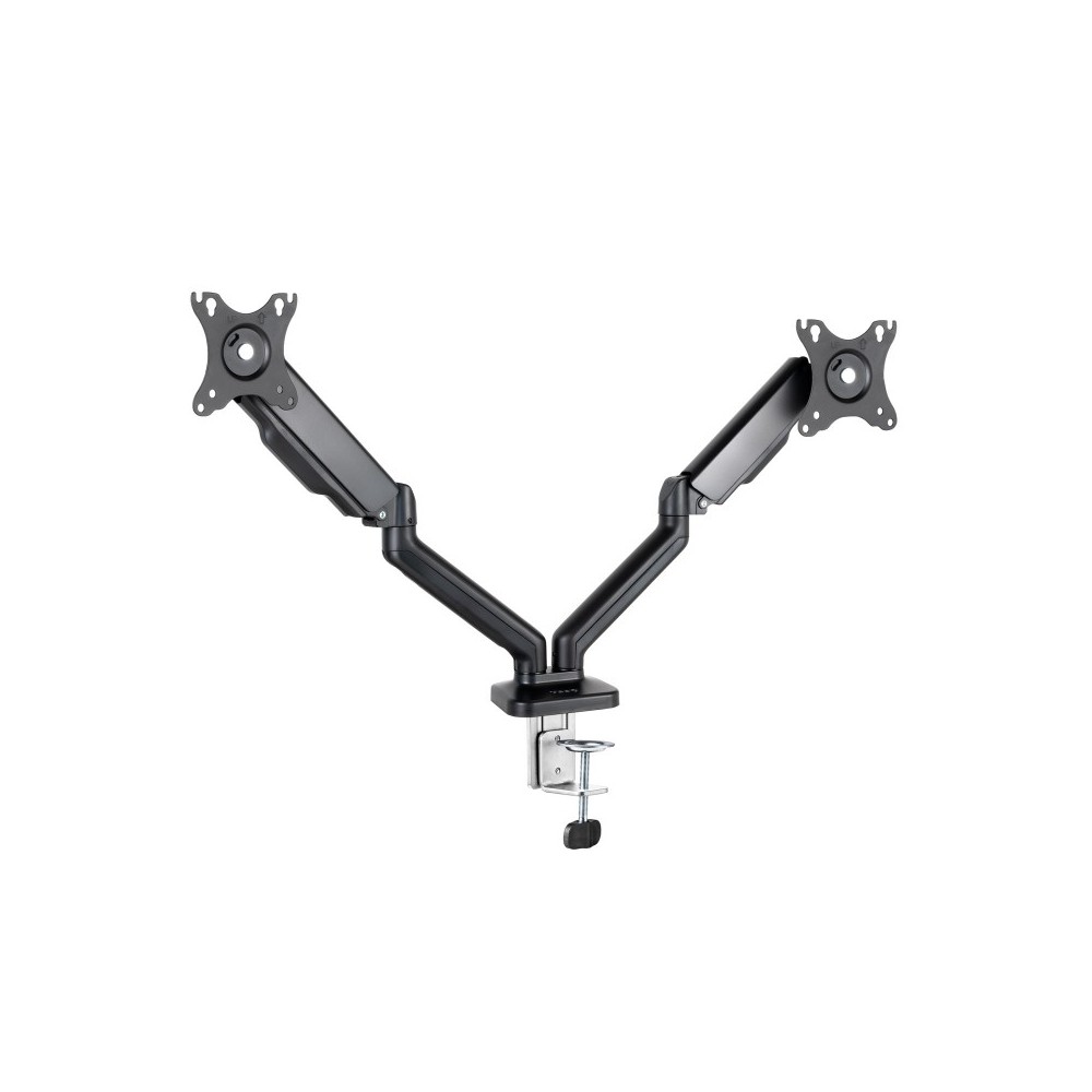 TooQ Soporte de Mesa para 2 Pantallas 17"-32", Negro
