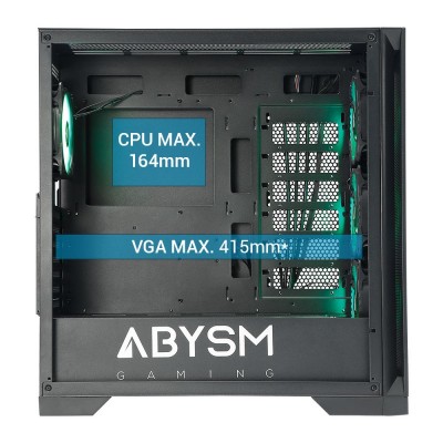 ABYSM Danube Mura BX300 Black ARGB Torre Negro