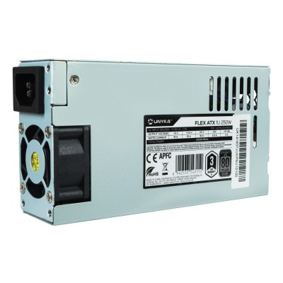 UNYKAch UKPSU1U40003 unidad de fuente de alimentación 250 W 20+4 pin ATX 1U Plata