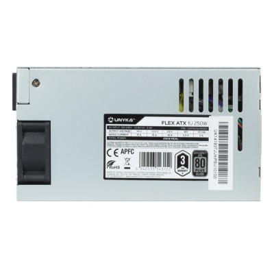 UNYKAch UKPSU1U40003 unidad de fuente de alimentación 250 W 20+4 pin ATX 1U Plata