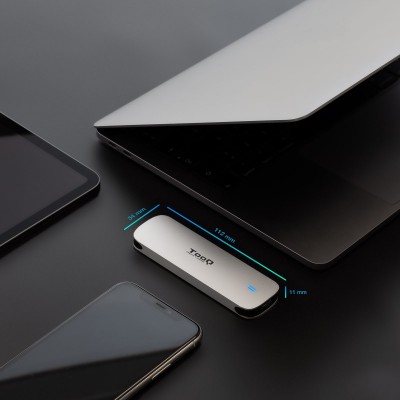 TooQ Caja Externa para SSD M.2 NGFF, Plata
