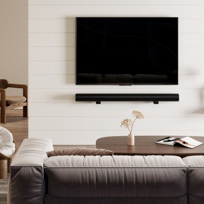 AISENS Soporte Universal de Pared para Barra de Sonido, Negro