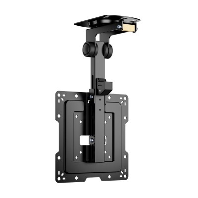 AISENS Soporte de Techo Giratorio, Plegable para MonitorTV 20Kg de 19-43, Negro