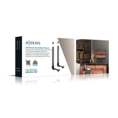 AISENS Soporte Universal para Barra de Sonido, Negro