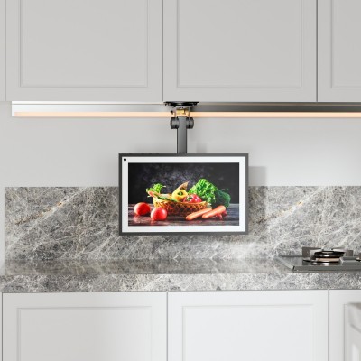 AISENS Soporte de Techo Giratorio, Plegable para MonitorTV 20Kg de 19-43, Negro