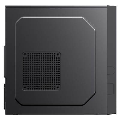 UNYKAch Caja Ordenador AERO C12 Micro ATX Negra, Con dos puertos USB 3.0 y dos puertos USB Type C 2.0