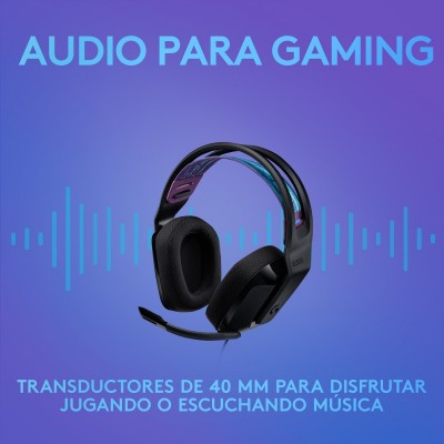 Logitech G G335 Auriculares Alámbrico Diadema Juego Negro