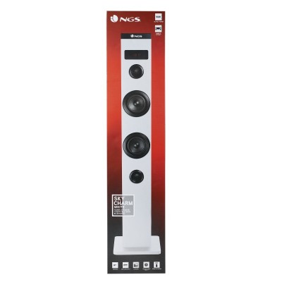 NGS SKY CHARM Microcadena de música para uso doméstico 50 W Blanco