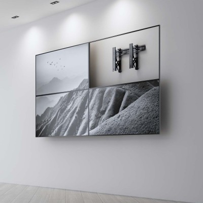 AISENS Soporte para Videowall Nivelable y Función Pop-Out para TV 45Kg de 37-70, Negro