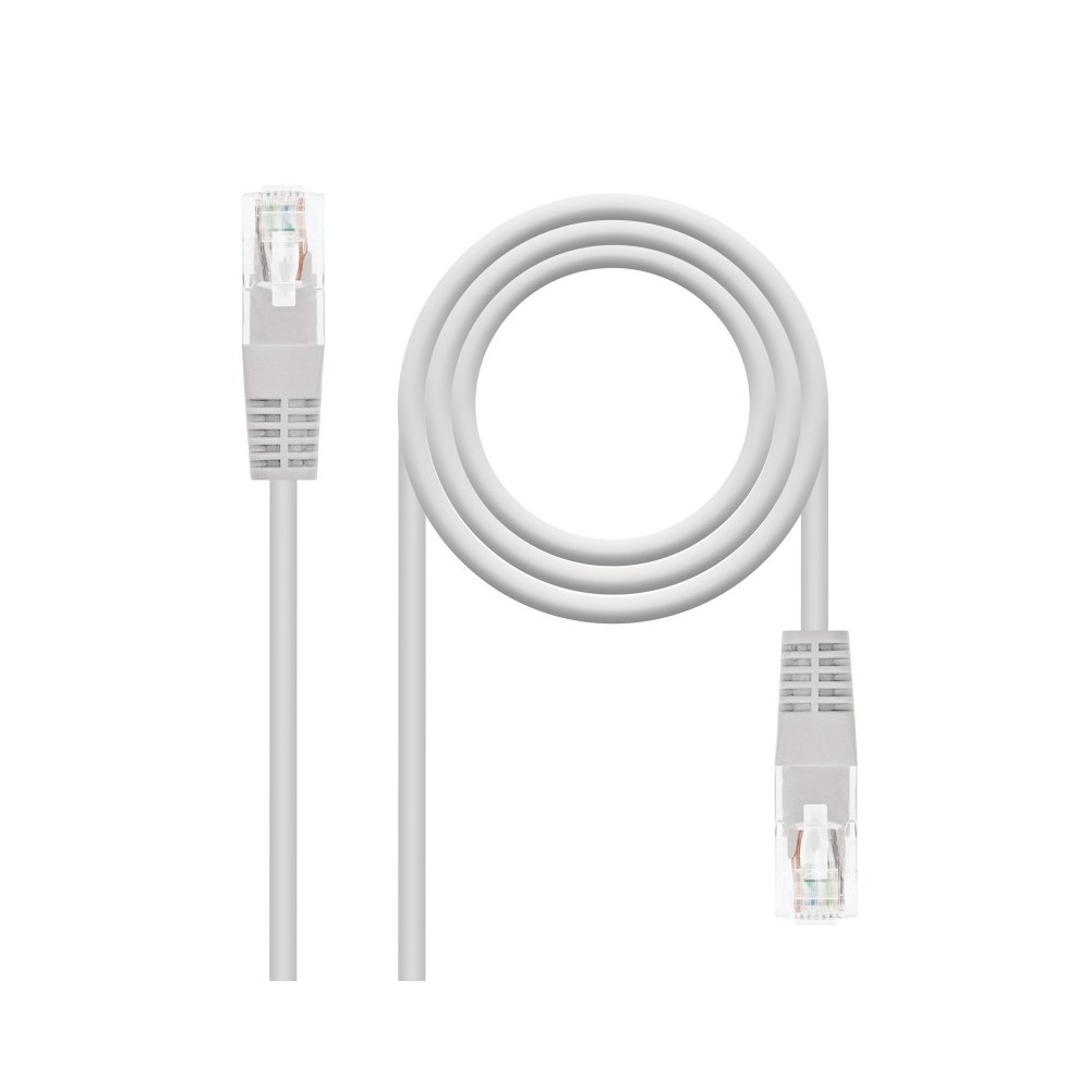 Nanocable Cable de Red Latiguillo RJ45 CAT.6 UTP AWG24, Gris, 30 m