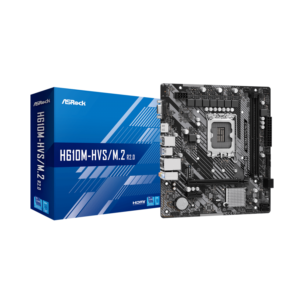 Asrock H610M-HVSM.2 R2.0 Intel H610 LGA 1700 micro ATX
