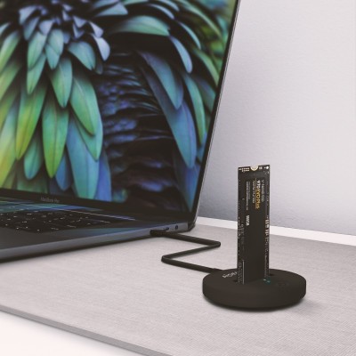 AISENS USB-C Dock M.2 (NGFF) ASUC-M2D013-BK SATANVMe A USB3.1 Gen2, Negra