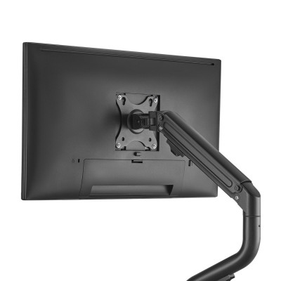 AISENS Soporte de Mesa ECO Contrapeso Giratorio e Inclinable para MonitorTV 8Kg (3 Pivotes, 1 Brazo) de 17-32, Negro