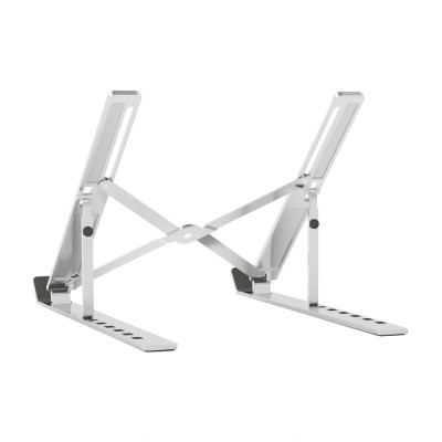 AISENS Soporte de Sobremesa Ajustable para Portatil  Tablet, Plata