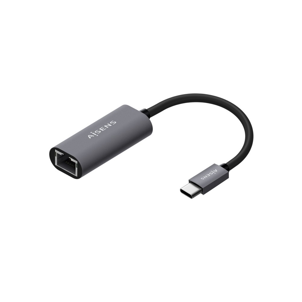 AISENS Conversor USB3.1 Gen1 USB-C A Ethernet Gigabit 101001000 Mbps, Gris, 15cm