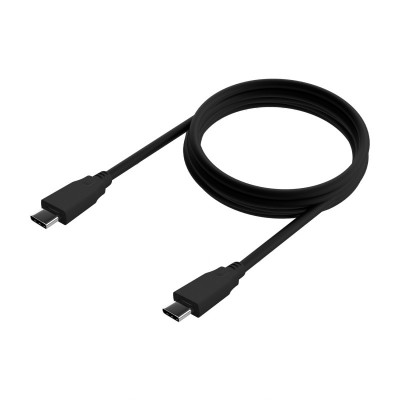 AISENS Cable USB 3.2 Gen2x2 20Gbps 8k@30Hz 5A 100W E-Marker, Tipo USB-CM-USB-CM, Negro, 1.0m