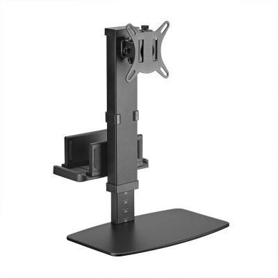 AISENS Soporte de Mesa ECO Giratorio e Inclinable para MonitorTV y Mini PC 8Kg de 17-32, Negro