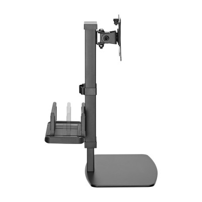 AISENS Soporte de Mesa ECO Giratorio e Inclinable para MonitorTV y Mini PC 8Kg de 17-32, Negro