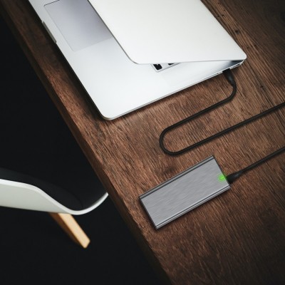 AISENS Cable USB 3.2 Gen2x2 20Gbps 8k@30Hz 5A 100W E-Marker, Tipo USB-CM-USB-CM, Negro, 1.0m