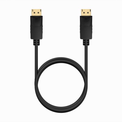 AISENS Cable DISPLAYPORT V1.2 CCS 4K@60Hz, DPM-DPM, Negro, 1.0m