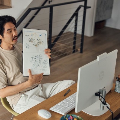 HP 24-cr0057ns Intel® Core™ i3 i3-1315U 60,5 cm (23.8") 1920 x 1080 Pixeles PC todo en uno 8 GB DDR4-SDRAM 512 GB SSD Windows 1