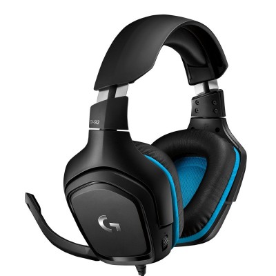 Logitech G G432 Auriculares Alámbrico Diadema Juego Negro, Azul