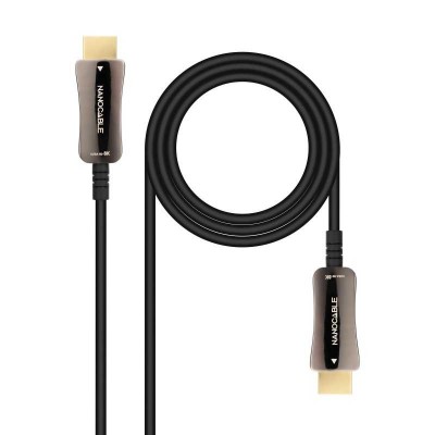 Nanocable Cable HDMI V2.0 AOC 4K@60Hz 18Gbps AM-AM, Negro, 15 m