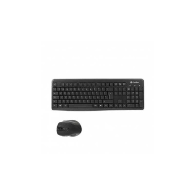 CoolBox COO-KTR-02W teclado Ratón incluido RF inalámbrico QWERTY Español Negro