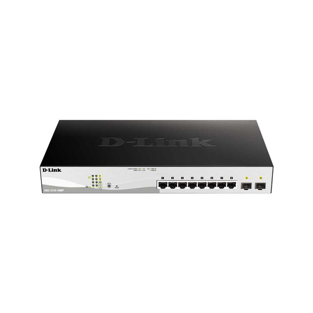 D-Link DGS-1210-52MP Gestionado L2 Gigabit Ethernet (101001000) Energía sobre Ethernet (PoE) Negro, Gris