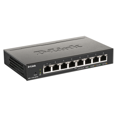 D-Link DGS-1100-08PV2 Gestionado L2L3 Gigabit Ethernet (101001000) Energía sobre Ethernet (PoE) Negro