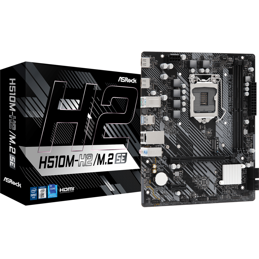 Asrock H510M-H2M.2 SE Intel H470 LGA 1200 (Socket H5) micro ATX