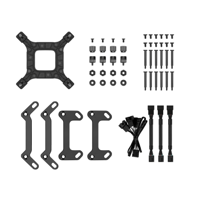 DeepCool LS720S Zero Dark Procesador Sistema de refrigeración líquida todo en uno 12 cm Negro 1 pieza(s)