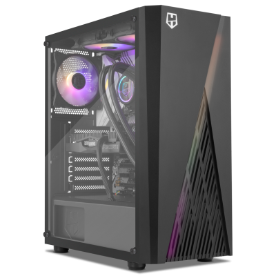 NOX Hummer Frost Midi Tower Negro