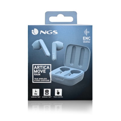 NGS ARTICA MOVE Auriculares Inalámbrico Dentro de oído LlamadasMúsica Bluetooth Azul claro