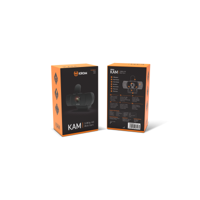 Krom Kam cámara web 1920 x 1080 Pixeles USB 2.0 Negro