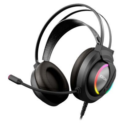 Krom Kappa Auriculares Alámbrico Diadema Juego Negro
