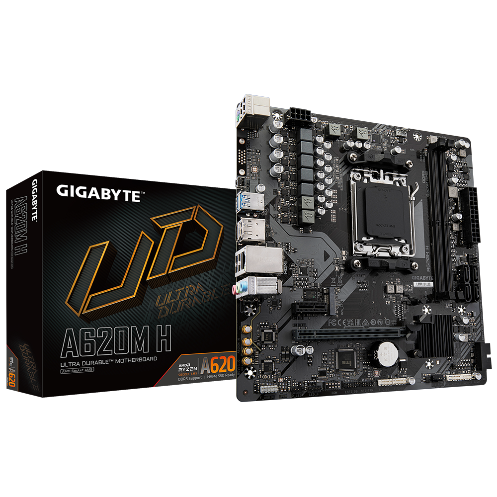 Gigabyte A620M H placa base AMD A620 Zócalo AM5 micro ATX