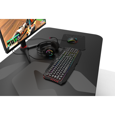 Krom Kappa Auriculares Alámbrico Diadema Juego Negro