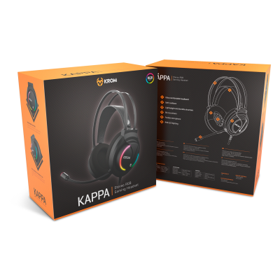 Krom Kappa Auriculares Alámbrico Diadema Juego Negro