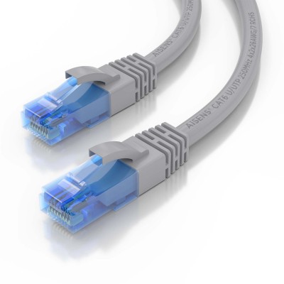 AISENS Cable De Red Latiguillo RJ45 Cat.6 UTP AWG26 CCA, Gris, 30 cm