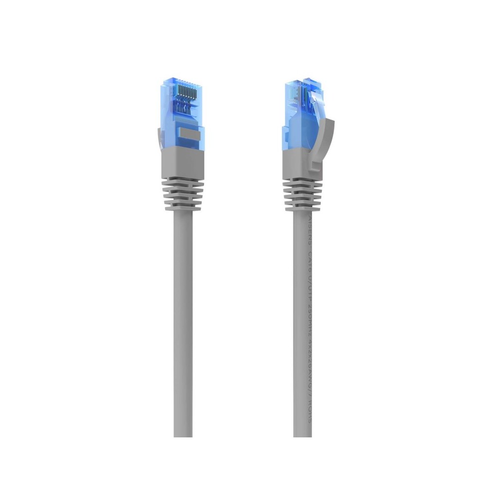 AISENS Cable De Red Latiguillo RJ45 Cat.6 UTP AWG26 CCA, Gris, 20 m