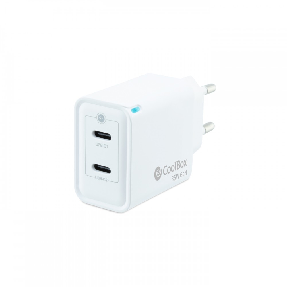 CoolBox Cargador USB 35W con tecnología GaN