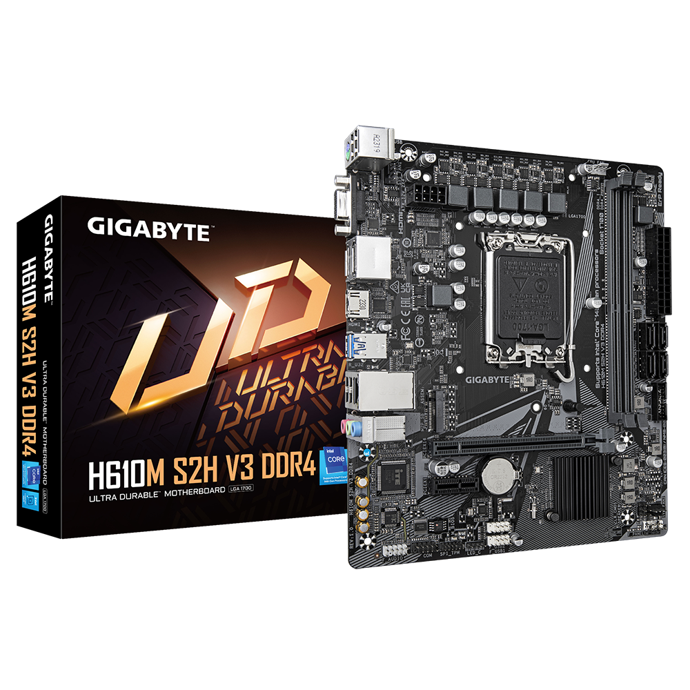 Gigabyte H610M S2H V3 DDR4 placa base Intel H610 Express LGA 1700 micro ATX