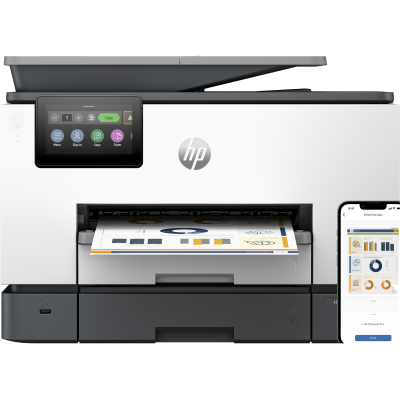 HP OfficeJet Pro Impresora multifunción 9130b, Color, Impresora para Pequeñas y medianas empresas, Imprima, copie, escanee y en