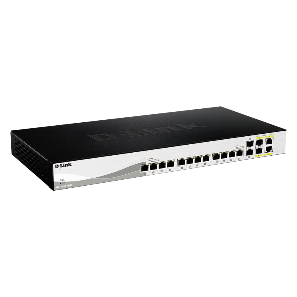 D-Link DXS-1210-16TC switch Gestionado L2 10G Ethernet (100100010000) Negro