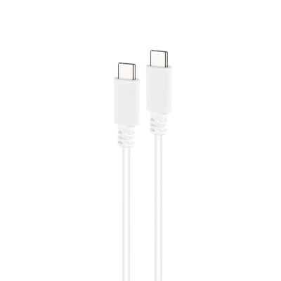 Nanocable Cable USB 2.0 3A, tipo USB-CM-USB-CM, Blanco, 1 m