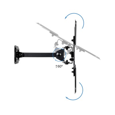 TooQ Soporte de Pared para Pantallas 13"-43", Negro