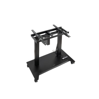 TooQ UROS Soporte de Suelo con Ruedas con Regulación Eléctrica de Altura e Inclinación